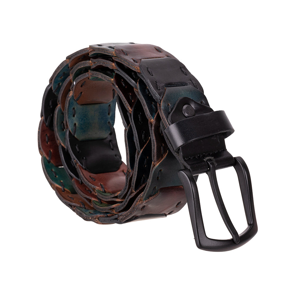 Handmade Braided Leather Men's Belt