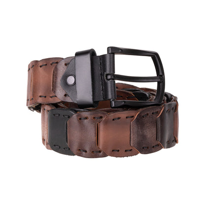 Handmade Braided Leather Men's Belt