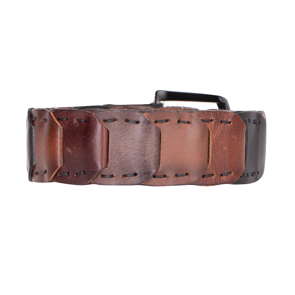 Handmade Braided Leather Men's Belt