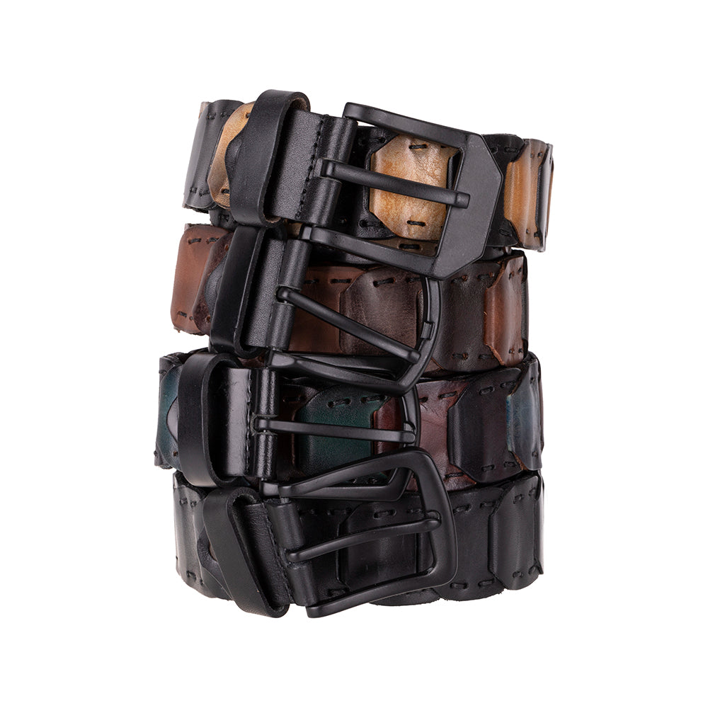 Handmade Braided Leather Men's Belt