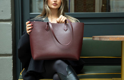 Handmade Leather Women's Large Tote Bag