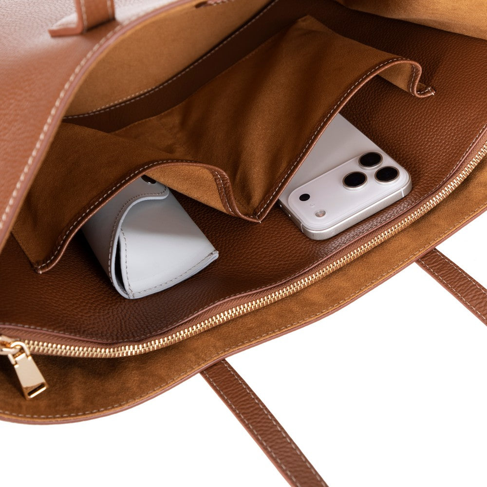 Handmade Leather Women's Large Tote Bag