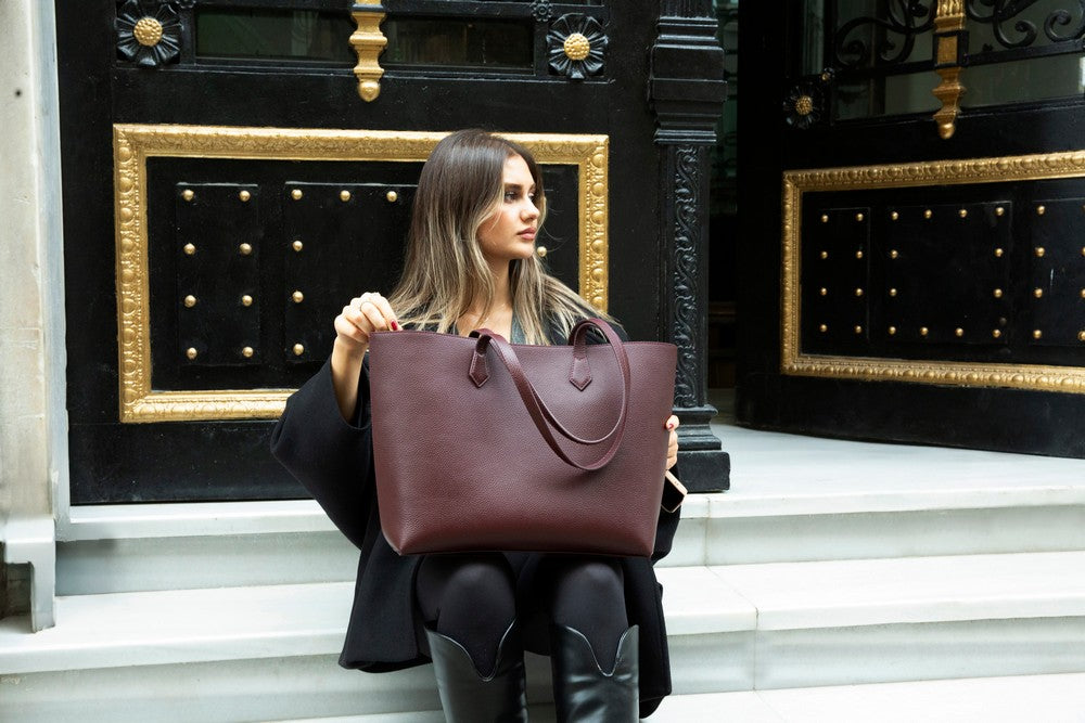 Handmade Leather Women's Large Tote Bag