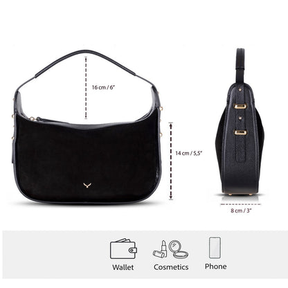 Handmade Suede Leather Women's Shoulder Bag