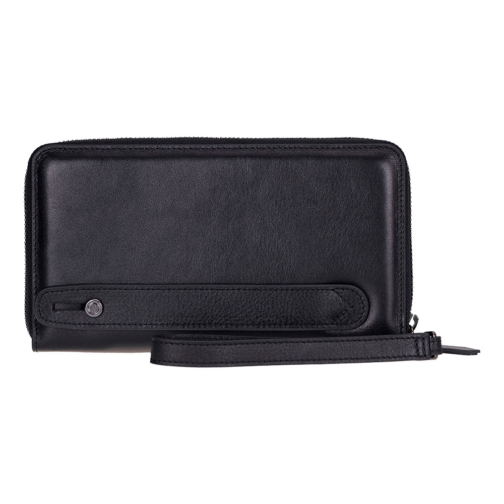Heritage Unisex Leather Wallet & Phone Bag with Wrist Strap