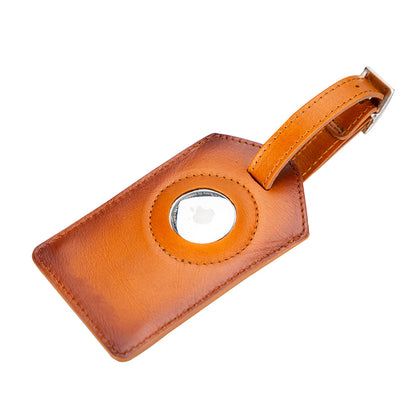 Leather Airtag Luggage Tag