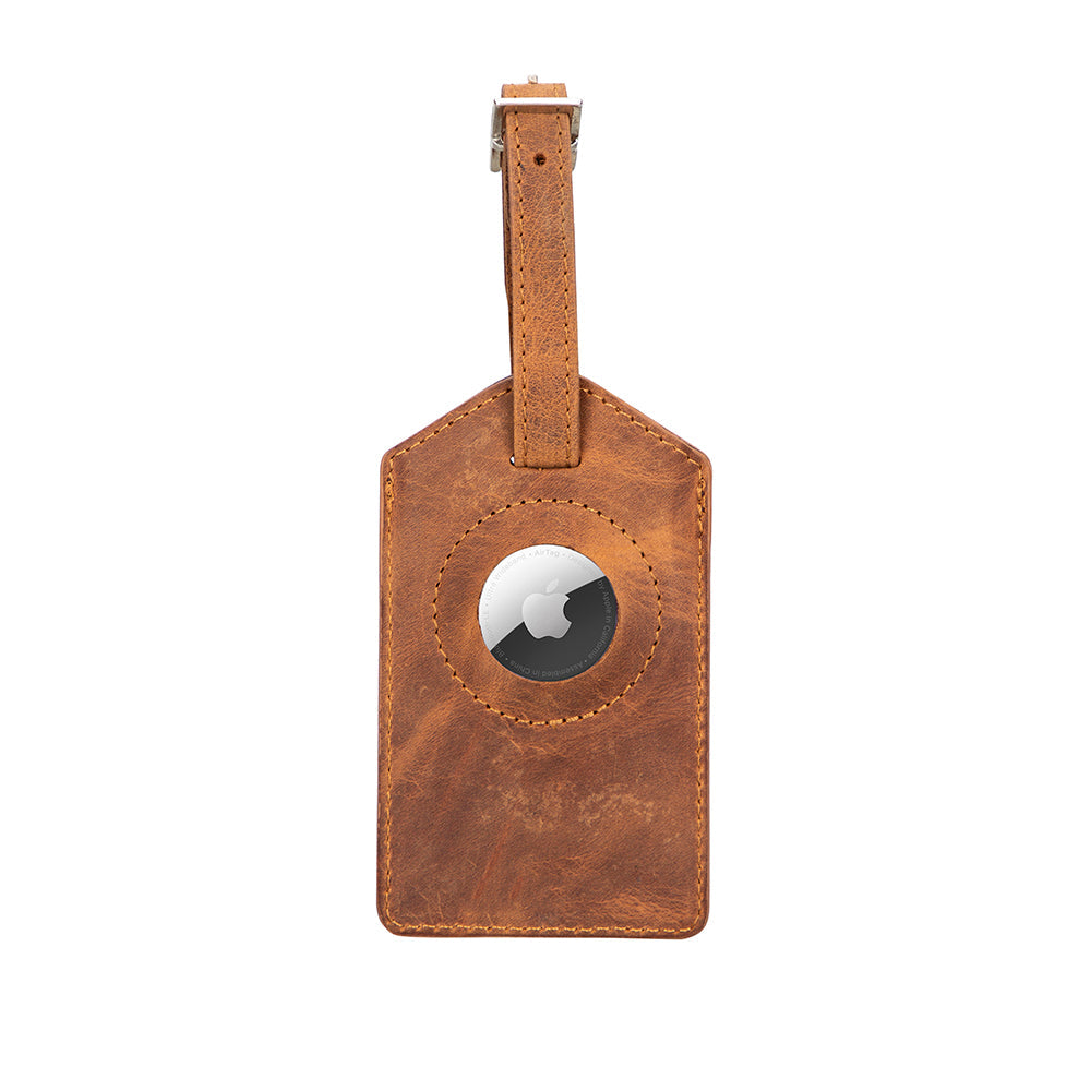 Leather Airtag Luggage Tag