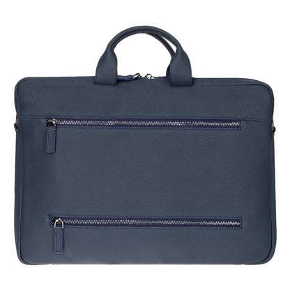 Leather Business Briefcase / 13" Laptop Case with Suitcase Sleeve
