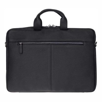 Leather Business Briefcase / 16" Laptop Case with Suitcase Sleeve
