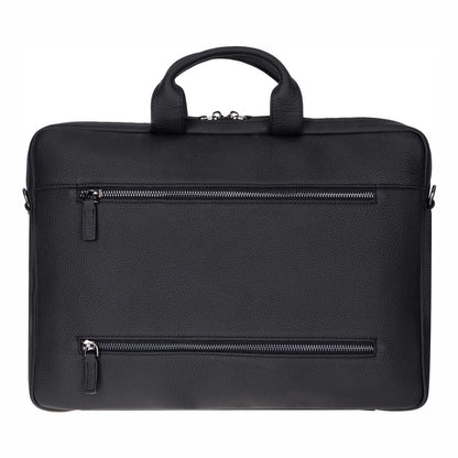 Leather Business Briefcase / 16" Laptop Case with Suitcase Sleeve