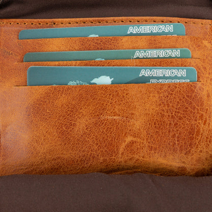 Leather Crossbody Bag - Smart Travel Phone & Wallet Organizer