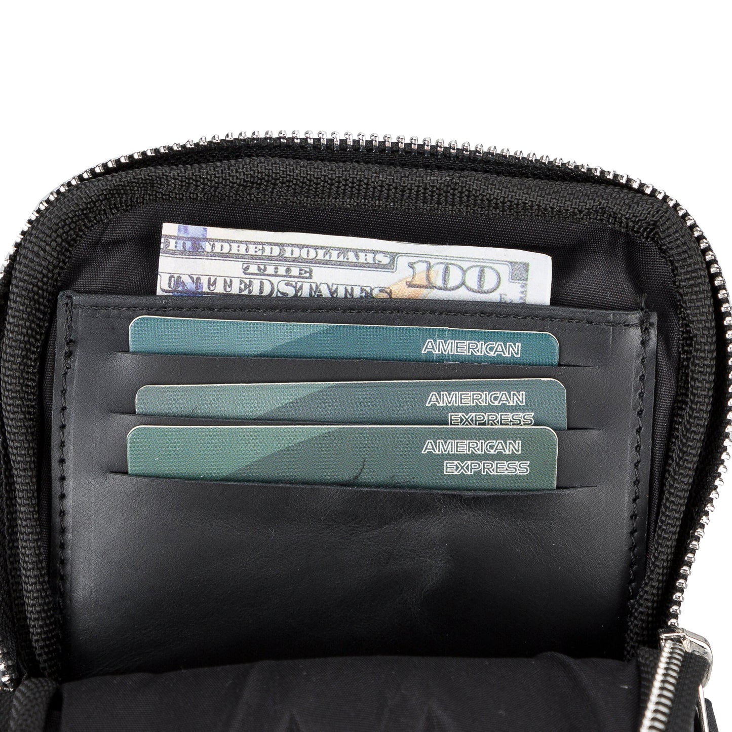 Leather Crossbody Bag - Smart Travel Phone & Wallet Organizer