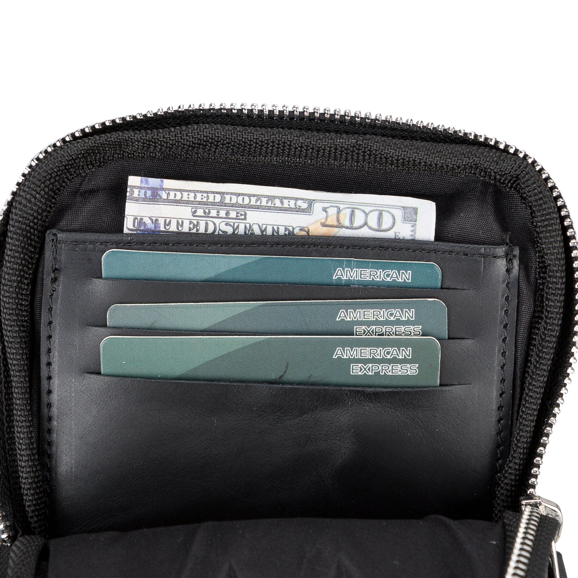 Leather Crossbody Bag - Smart Travel Phone & Wallet Organizer