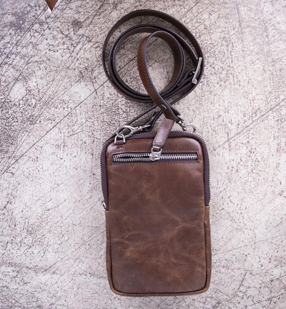 Leather Crossbody Bag - Smart Travel Phone & Wallet Organizer