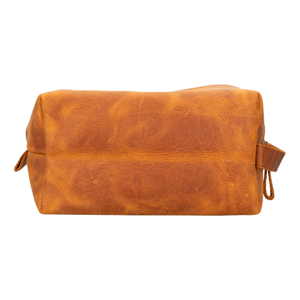 Leather Dopp Kit - Full-Grain Leather Toiletry Organizer, Medium