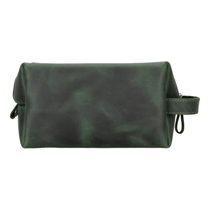 Leather Dopp Kit - Full-Grain Leather Toiletry Organizer, Medium