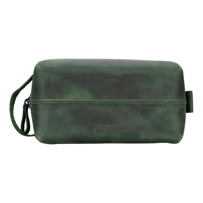 Leather Dopp Kit - Full-Grain Leather Toiletry Organizer, Medium
