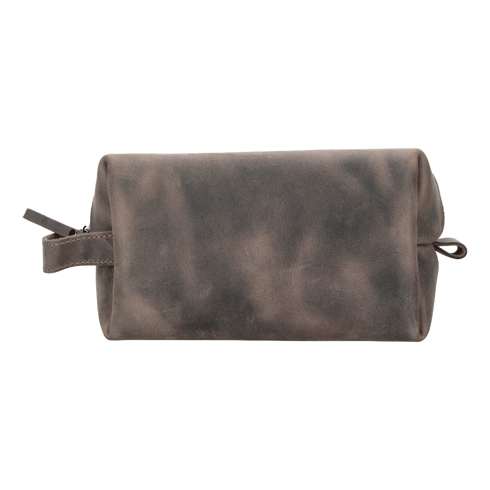 Leather Dopp Kit - Full-Grain Leather Toiletry Organizer, Medium