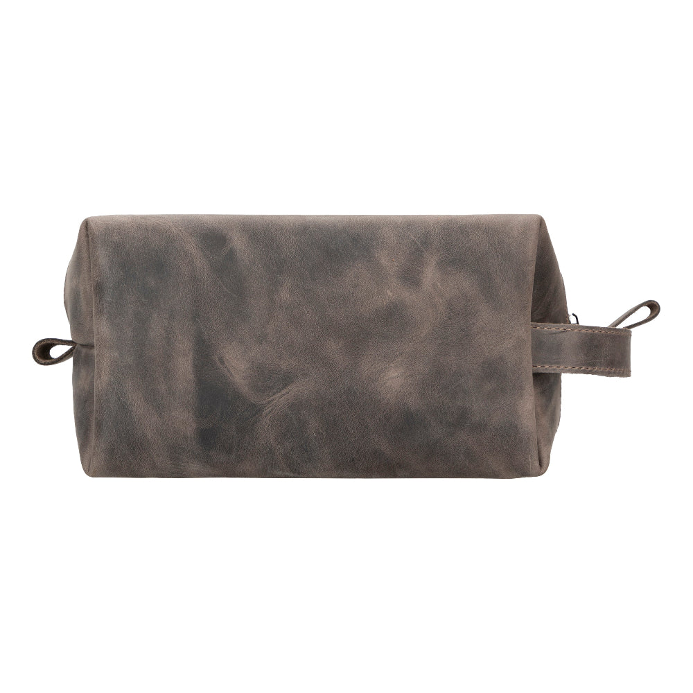 Leather Dopp Kit - Full-Grain Leather Toiletry Organizer, Medium