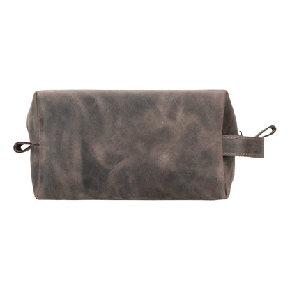 Leather Dopp Kit - Full-Grain Leather Toiletry Organizer, Medium