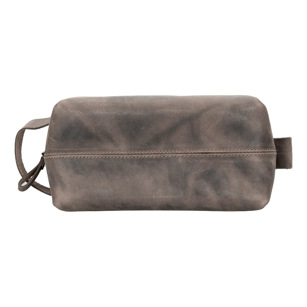 Leather Dopp Kit - Full-Grain Leather Toiletry Organizer, Medium