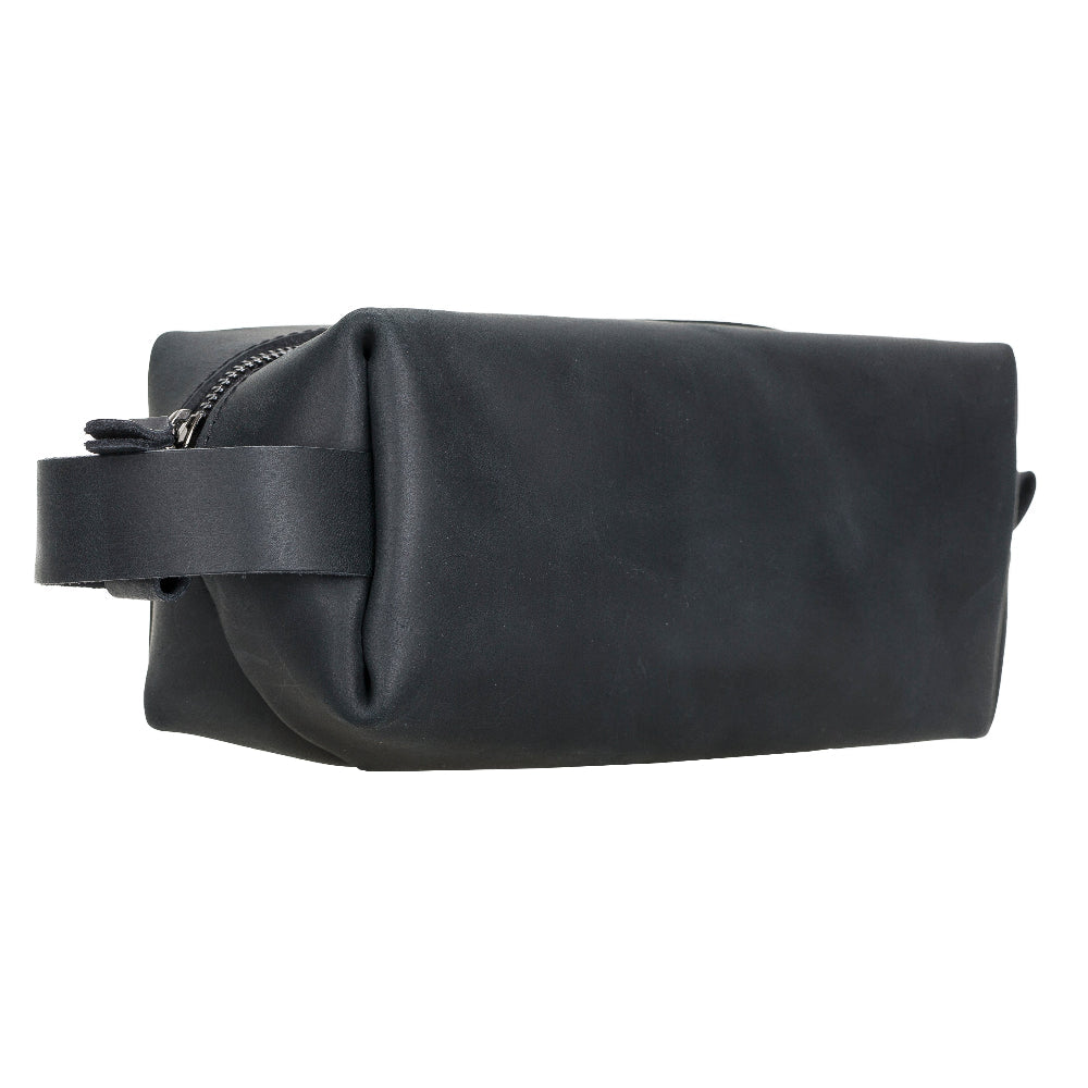 Leather Dopp Kit - Full-Grain Leather Toiletry Organizer, Medium