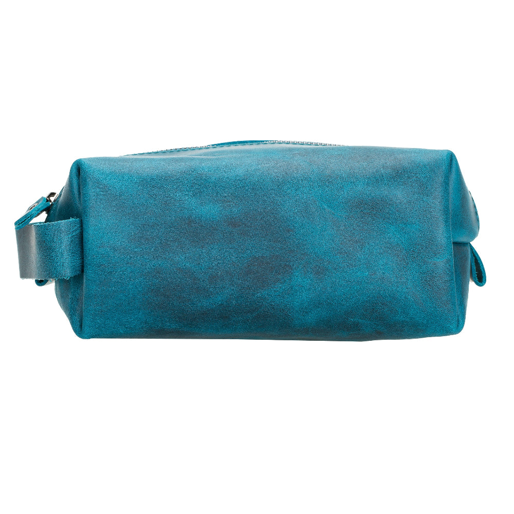 Leather Dopp Kit - Full-Grain Leather Toiletry Organizer, Medium