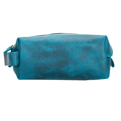 Leather Dopp Kit - Full-Grain Leather Toiletry Organizer, Medium