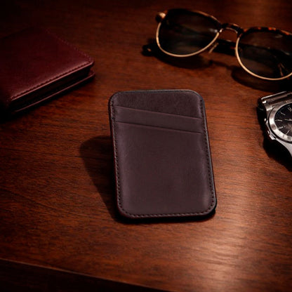 Leather MagSafe Slim Magnetic Card Holder