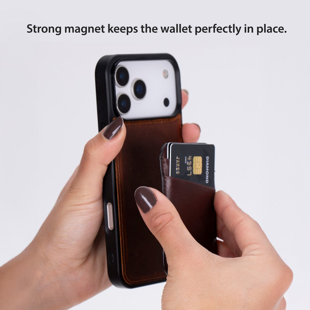 Leather MagSafe Slim Magnetic Card Holder