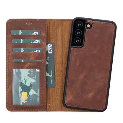 Leather Samsung Galaxy S23 Plus Detachable Wallet Case