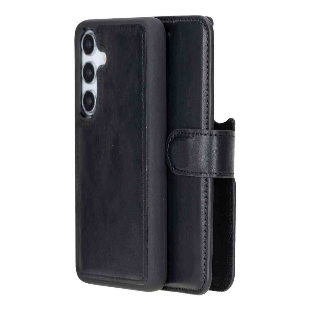 Leather Samsung Galaxy S25 Detachable Wallet Case