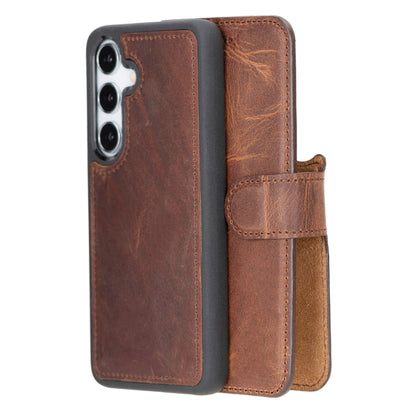 Leather Samsung Galaxy S25 Detachable Wallet Case