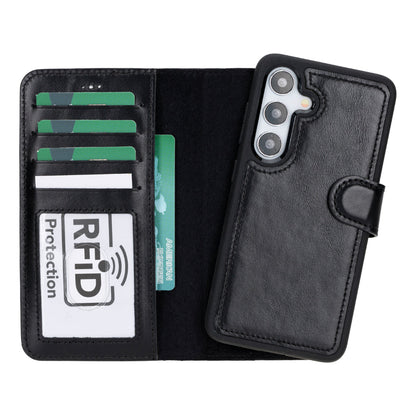 Leather Samsung Galaxy S25 Detachable Wallet Case