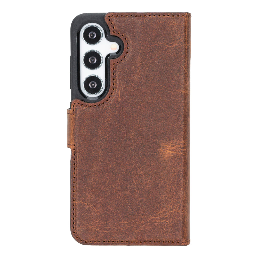 Leather Samsung Galaxy S25 Detachable Wallet Case