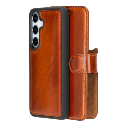 Leather Samsung Galaxy S25 Detachable Wallet Case