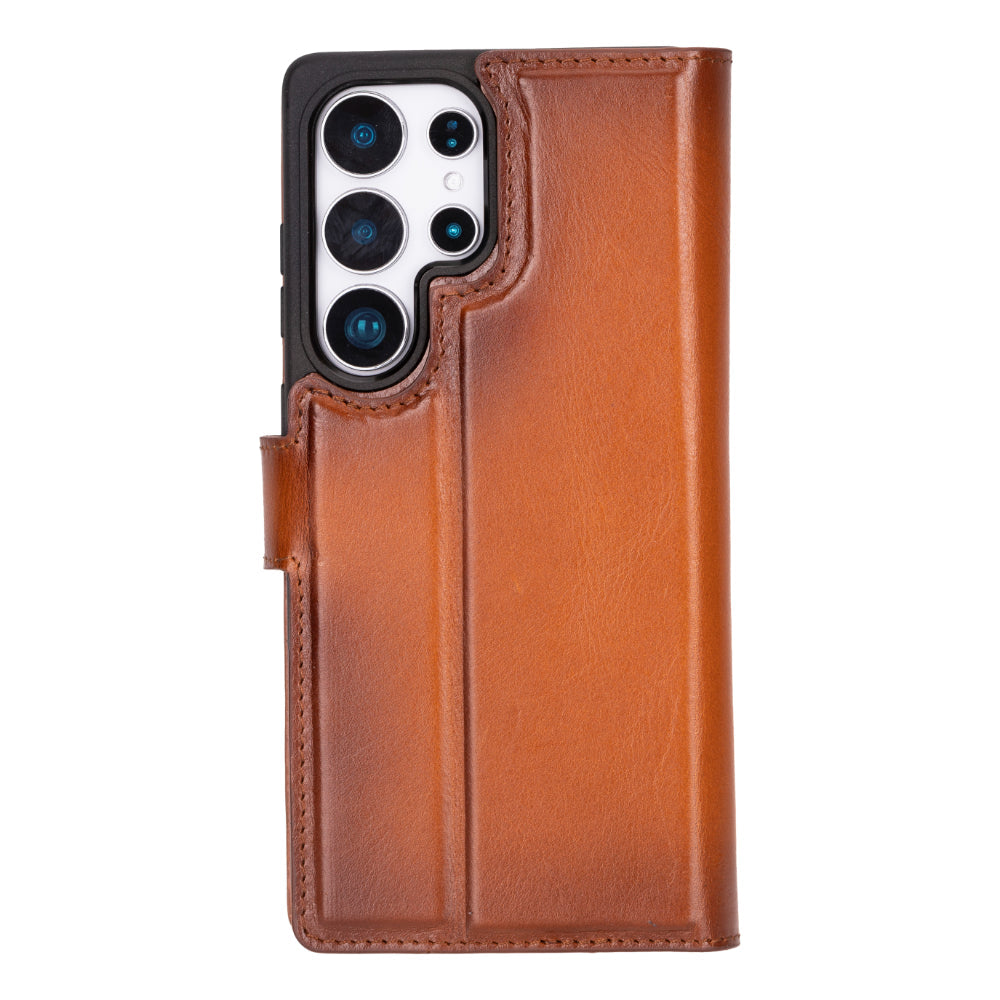 Leather Samsung Galaxy S25 Ultra Detachable Wallet Case
