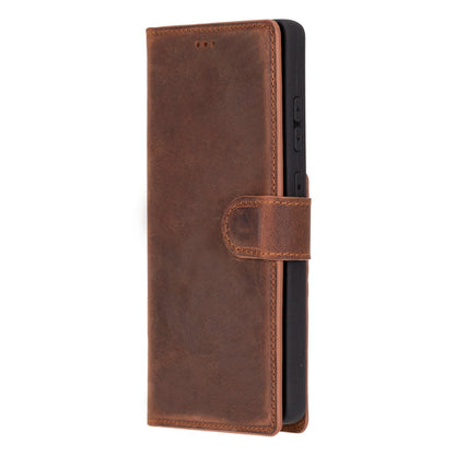 Leather Samsung Galaxy S25 Ultra Detachable Wallet Case