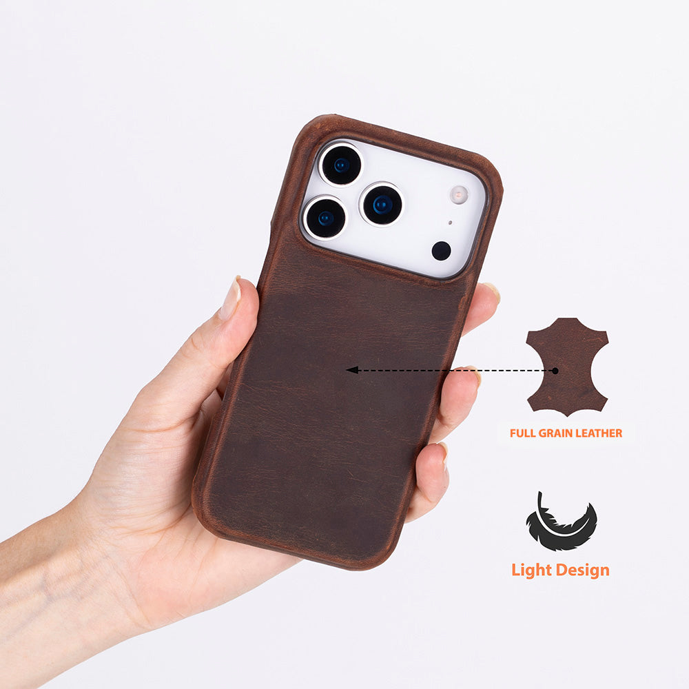 Leather Slim Jacket iPhone 17 Pro Case