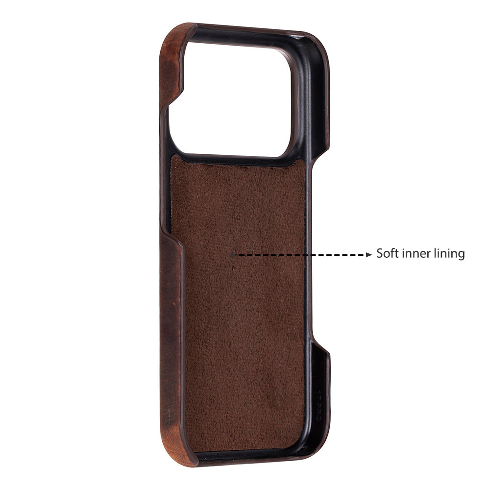 Leather Slim Jacket iPhone 17 Pro Case