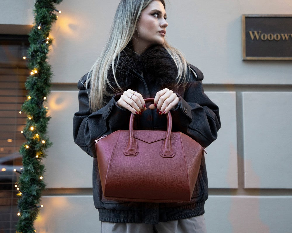 Leather Women's Bag, Medium