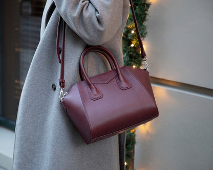 Leather Women's Bag, Medium