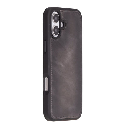 Leather iPhone 16-Detachable Wallet Case