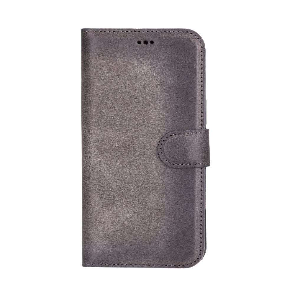 Leather iPhone 16-Detachable Wallet Case