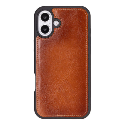 Leather iPhone 16-Detachable Wallet Case