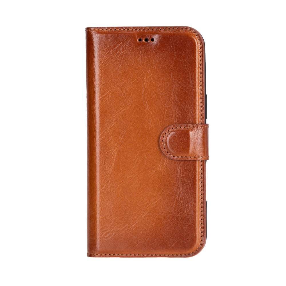 Leather iPhone 16-Detachable Wallet Case