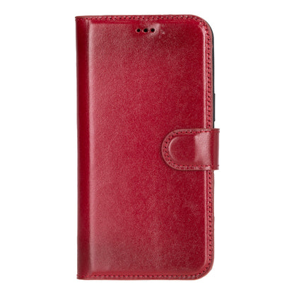 Leather iPhone 16-Detachable Wallet Case