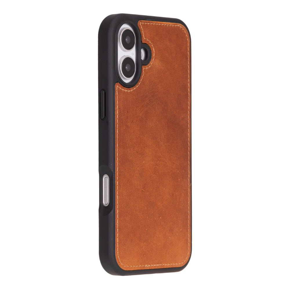 Leather iPhone 16-Plus Detachable Wallet Case