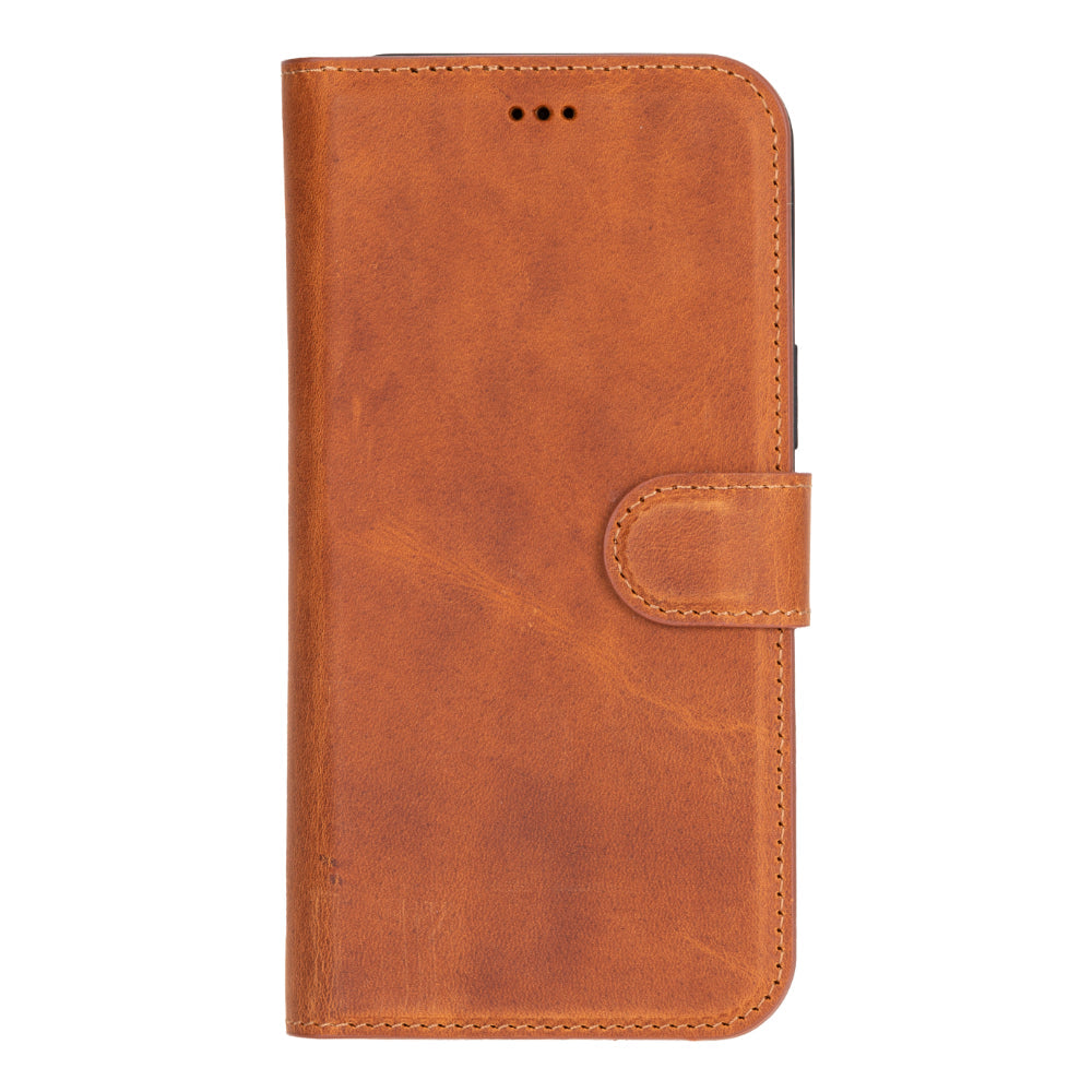 Leather iPhone 16-Plus Detachable Wallet Case