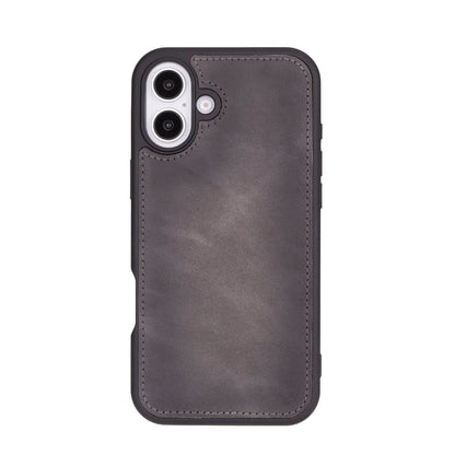 Leather iPhone 16-Plus Detachable Wallet Case